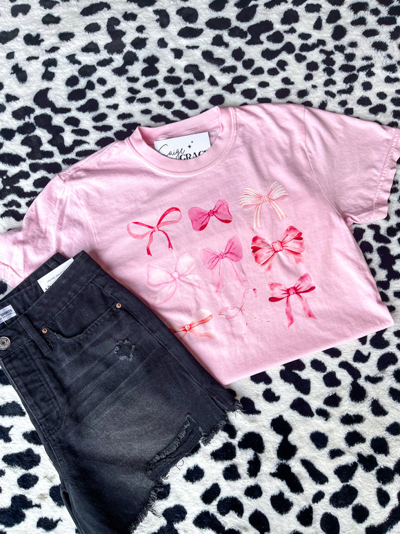 BOWS ON BOWS TEE (S-L)